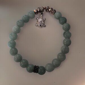 Aventurine Vintage Semi-stretch Green Bracelet Set (2)